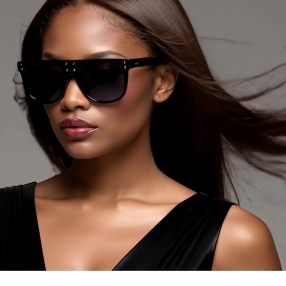 Gorgeous Classy Exaggerated Outdoor Fashion Women Black Square‎ Sunglasses Gafas